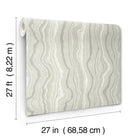 Candice Olson Mineral Shimmer Grey & Pearl Decadence Wallpaper by York Wallcoverings