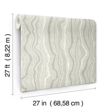 Candice Olson Mineral Shimmer Grey & Pearl Decadence Wallpaper by York Wallcoverings