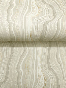 Candice Olson Mineral Shimmer Warm Neutral & Pearl Decadence Wallpaper by York Wallcoverings