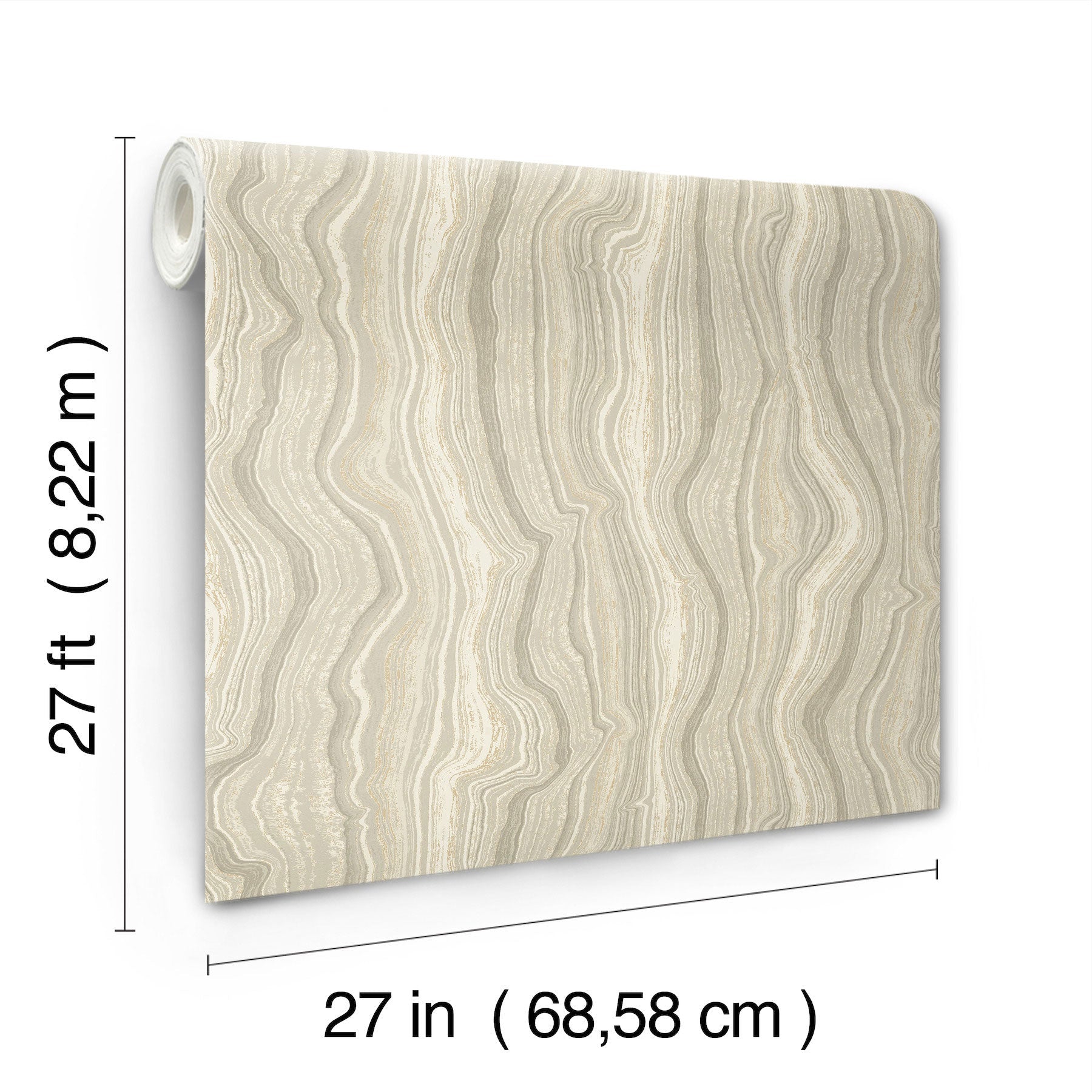Candice Olson Mineral Shimmer Warm Neutral & Pearl Decadence Wallpaper by York Wallcoverings