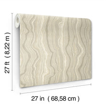 Candice Olson Mineral Shimmer Warm Neutral & Pearl Decadence Wallpaper by York Wallcoverings