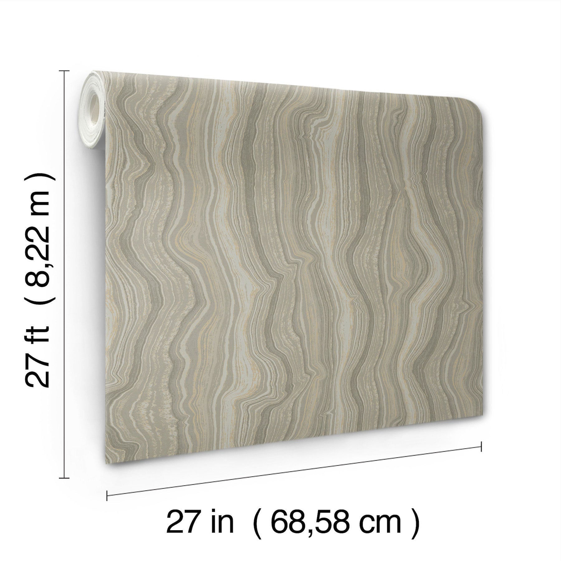 Candice Olson Mineral Shimmer Taupe & Pearl Decadence Wallpaper by York Wallcoverings