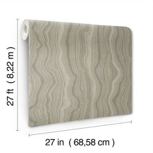 Candice Olson Mineral Shimmer Taupe & Pearl Decadence Wallpaper by York Wallcoverings
