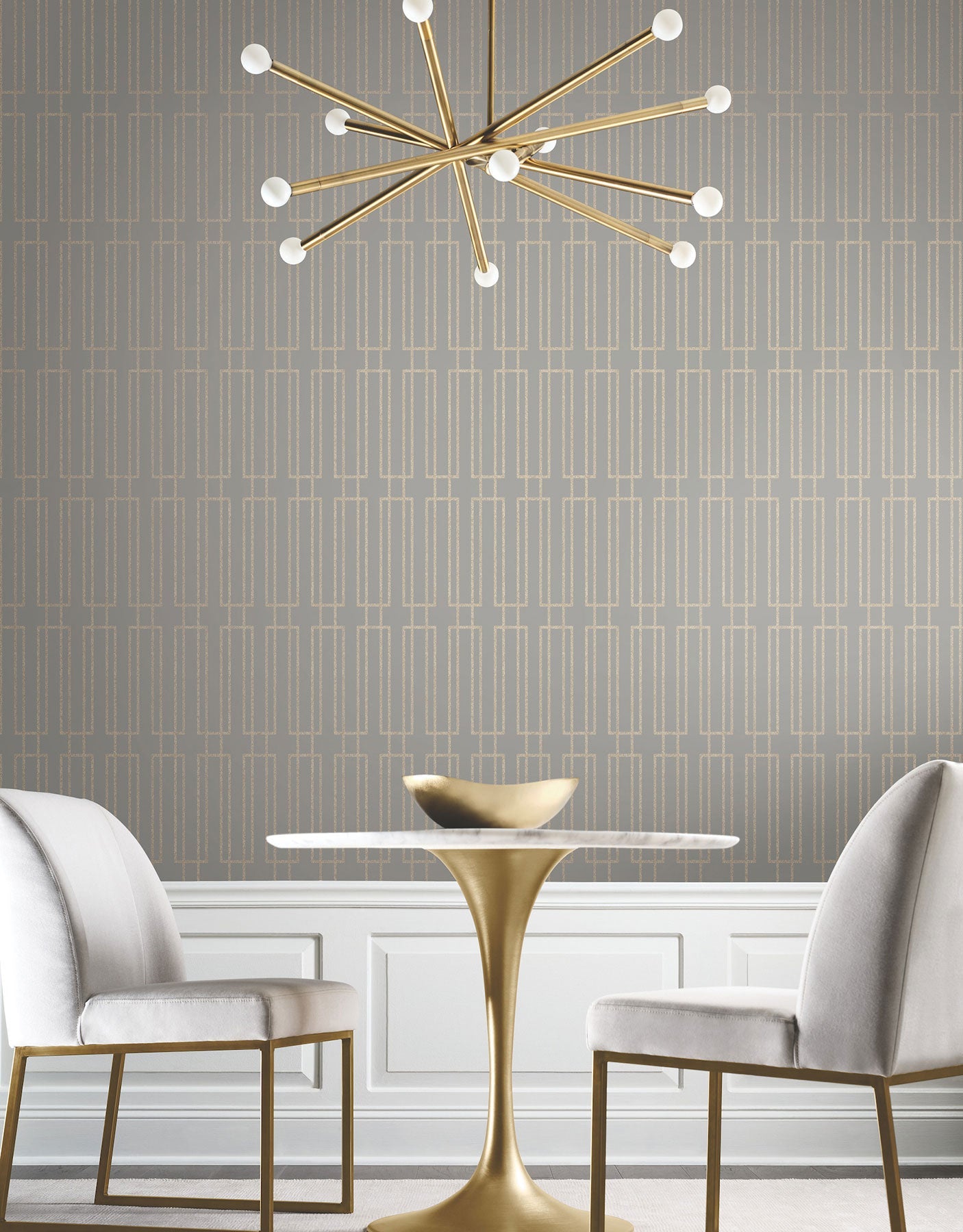 Candice Olson Terrace Taupe Decadence Wallpaper by York Wallcoverings