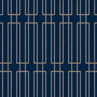 Candice Olson Terrace Navy Decadence Wallpaper by York Wallcoverings