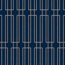 Candice Olson Terrace Navy Decadence Wallpaper by York Wallcoverings