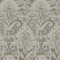 Candice Olson Velvet Crush Damask Taupe & Gold Decadence Wallpaper by York Wallcoverings