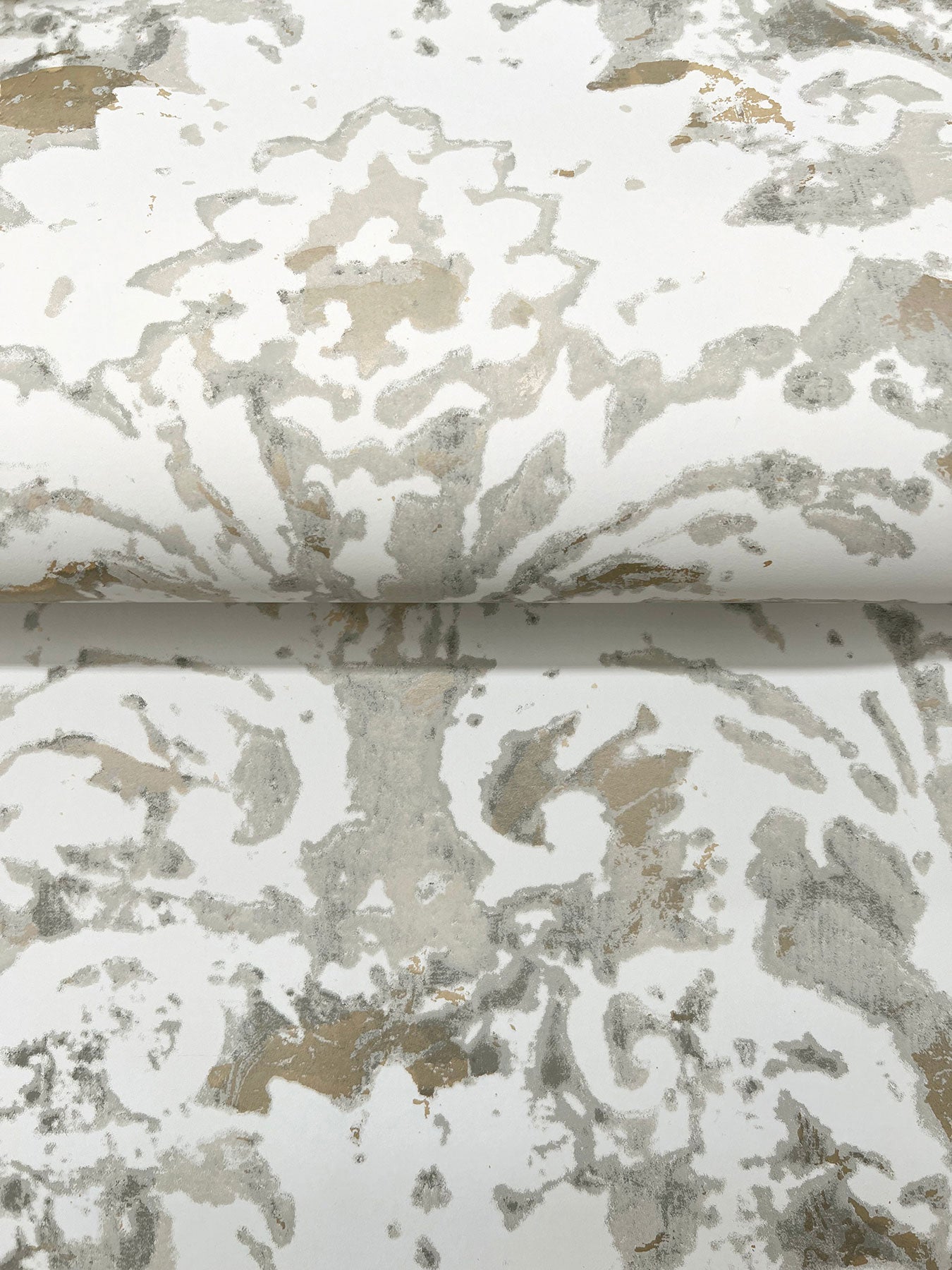 Candice Olson Velvet Crush Damask Soft Neutral & Pearl Decadence Wallpaper by York Wallcoverings