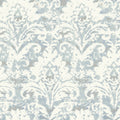 Candice Olson Velvet Crush Damask Blue & Pearl Decadence Wallpaper by York Wallcoverings