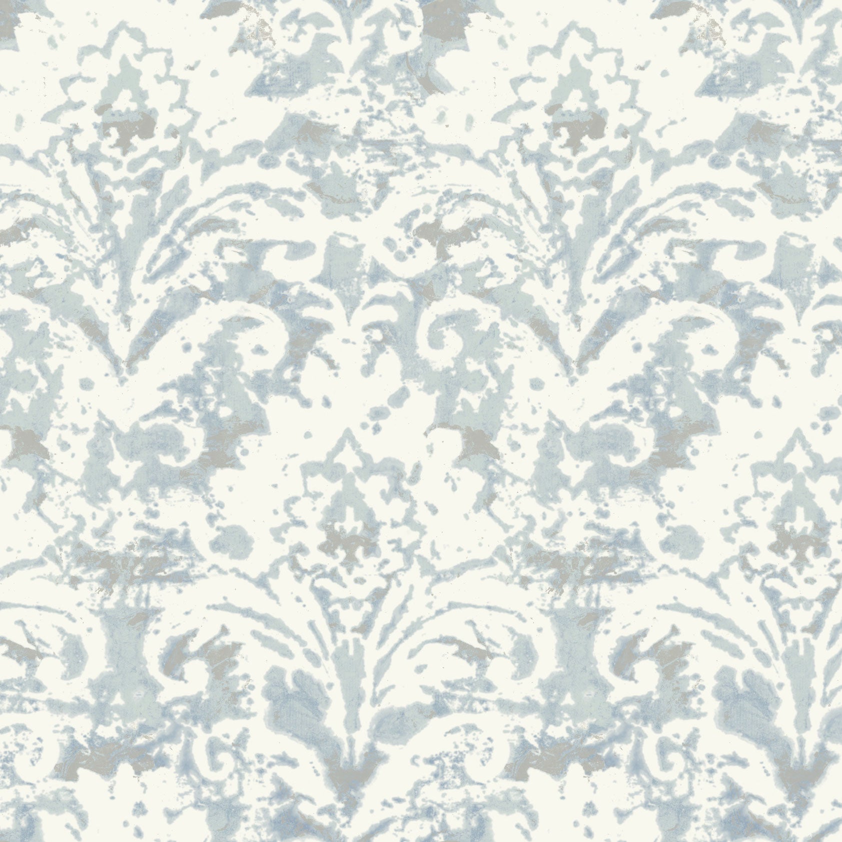 Candice Olson Velvet Crush Damask Blue & Pearl Decadence Wallpaper by York Wallcoverings