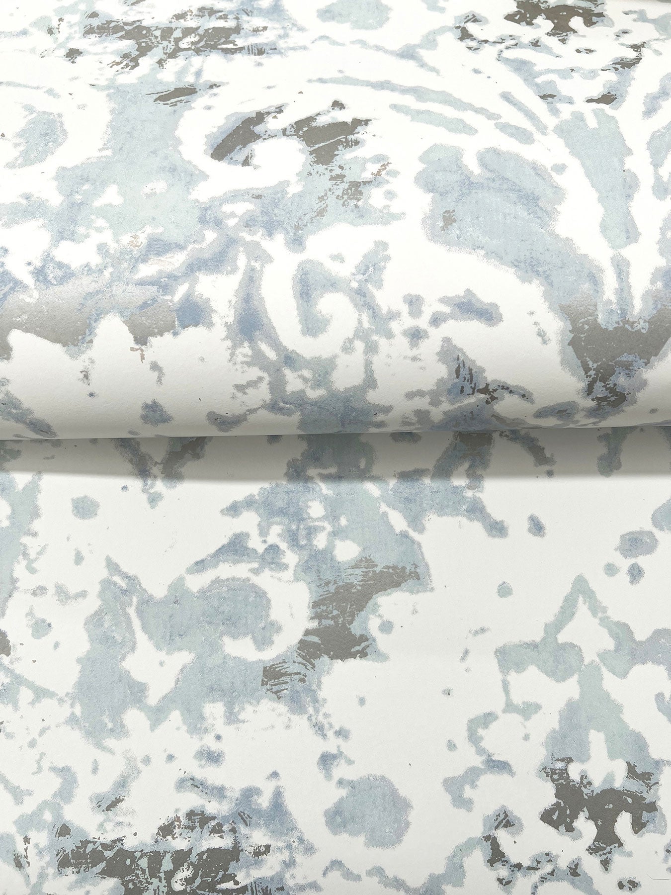 Candice Olson Velvet Crush Damask Blue & Pearl Decadence Wallpaper by York Wallcoverings