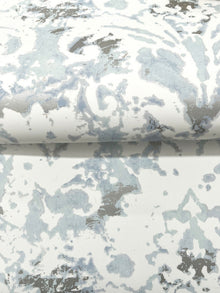 Candice Olson Velvet Crush Damask Blue & Pearl Decadence Wallpaper by York Wallcoverings