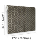Candice Olson Uptown Glam Black & Gold Decadence Wallpaper by York Wallcoverings