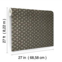 Candice Olson Uptown Glam Black & Gold Decadence Wallpaper by York Wallcoverings