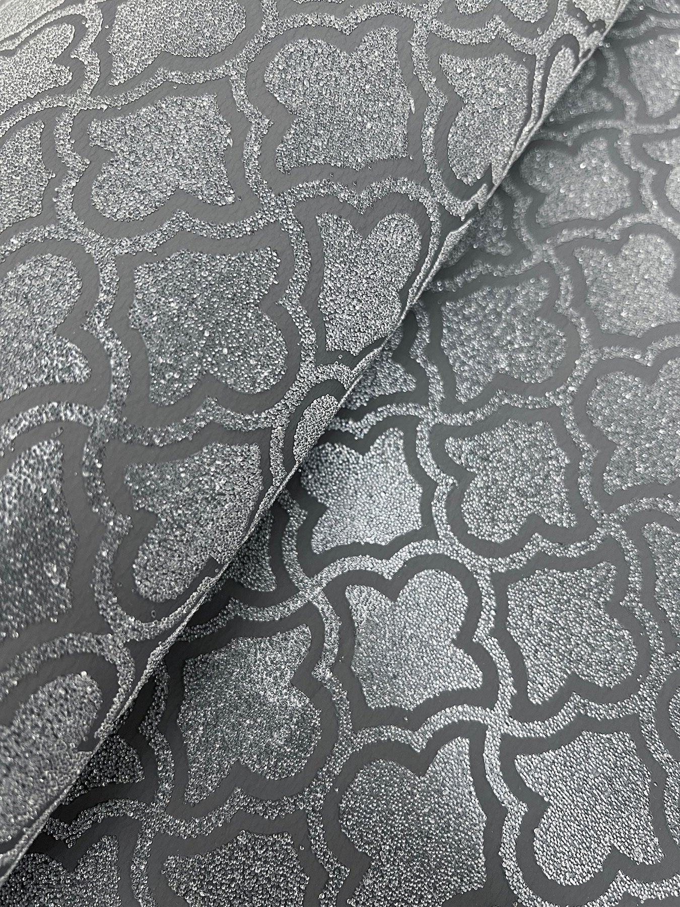 Candice Olson Uptown Glam Charcoal Decadence Wallpaper by York Wallcoverings