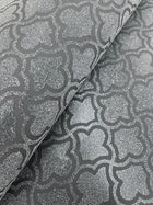 Candice Olson Uptown Glam Charcoal Decadence Wallpaper by York Wallcoverings