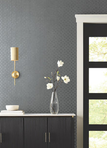 Candice Olson Uptown Glam Charcoal Decadence Wallpaper by York Wallcoverings