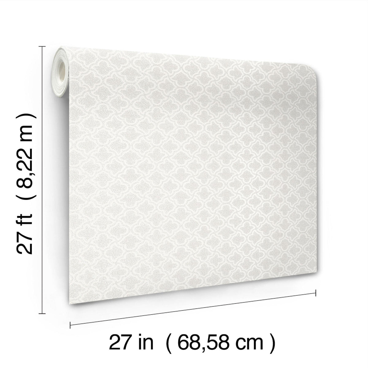 Candice Olson Uptown Glam White Decadence Wallpaper by York Wallcoverings