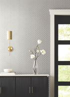Candice Olson Uptown Glam White Decadence Wallpaper by York Wallcoverings