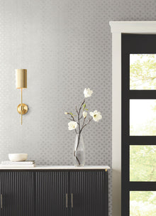 Candice Olson Uptown Glam White Decadence Wallpaper by York Wallcoverings