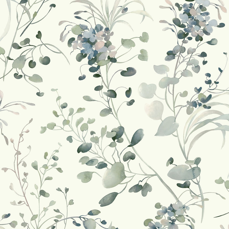 Candice Olson Spring Whispers Jade Decadence Wallpaper by York Wallcoverings