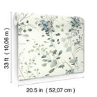 Candice Olson Spring Whispers Jade Decadence Wallpaper by York Wallcoverings