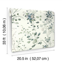 Candice Olson Spring Whispers Jade Decadence Wallpaper by York Wallcoverings