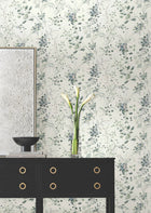 Candice Olson Spring Whispers Jade Decadence Wallpaper by York Wallcoverings