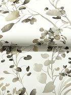 Candice Olson Spring Whispers Charcoal Decadence Wallpaper by York Wallcoverings