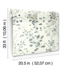 Candice Olson Spring Whispers Moss Decadence Wallpaper by York Wallcoverings