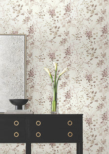 Candice Olson Spring Whispers Soft Blush Decadence Wallpaper by York Wallcoverings