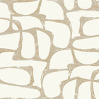 Candice Olson Craftsman Geometric White & Gold Decadence Wallpaper by York Wallcoverings