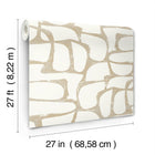 Candice Olson Craftsman Geometric White & Gold Decadence Wallpaper by York Wallcoverings