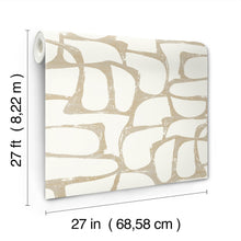 Candice Olson Craftsman Geometric White & Gold Decadence Wallpaper by York Wallcoverings