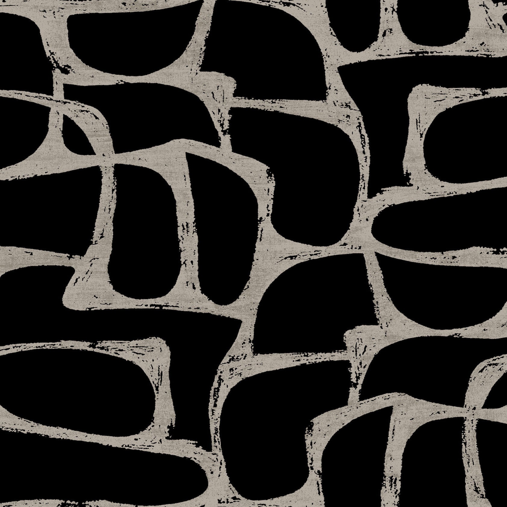 Candice Olson Craftsman Geometric Black Decadence Wallpaper by York Wallcoverings