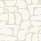 Candice Olson Craftsman Geometric White & Soft Grey Decadence Wallpaper by York Wallcoverings