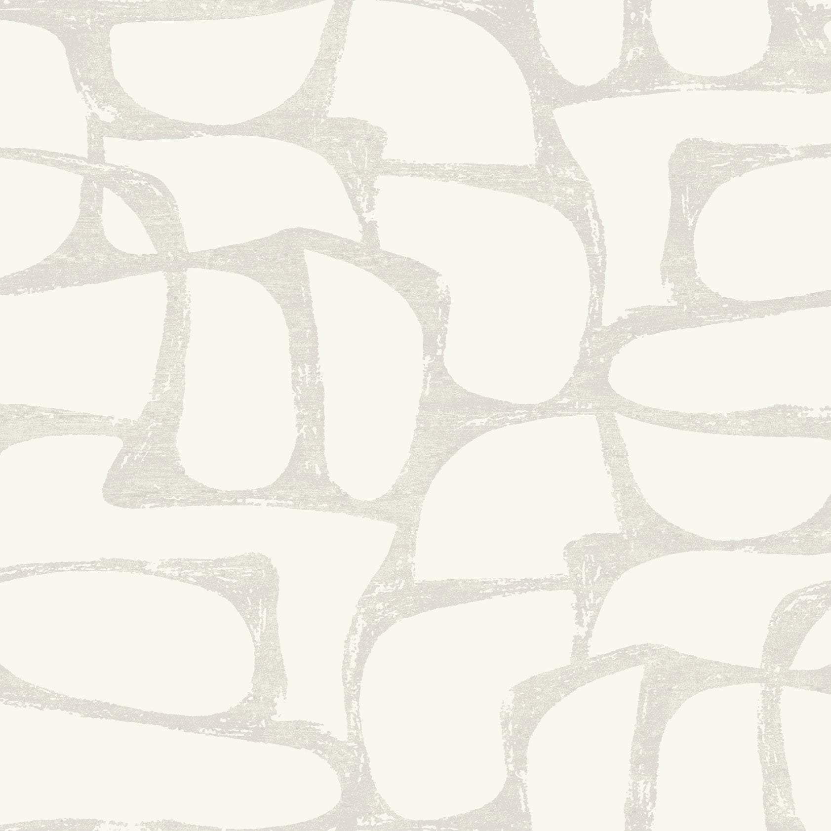 Candice Olson Craftsman Geometric White & Soft Grey Decadence Wallpaper by York Wallcoverings