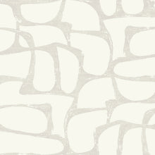 Candice Olson Craftsman Geometric White & Soft Grey Decadence Wallpaper by York Wallcoverings