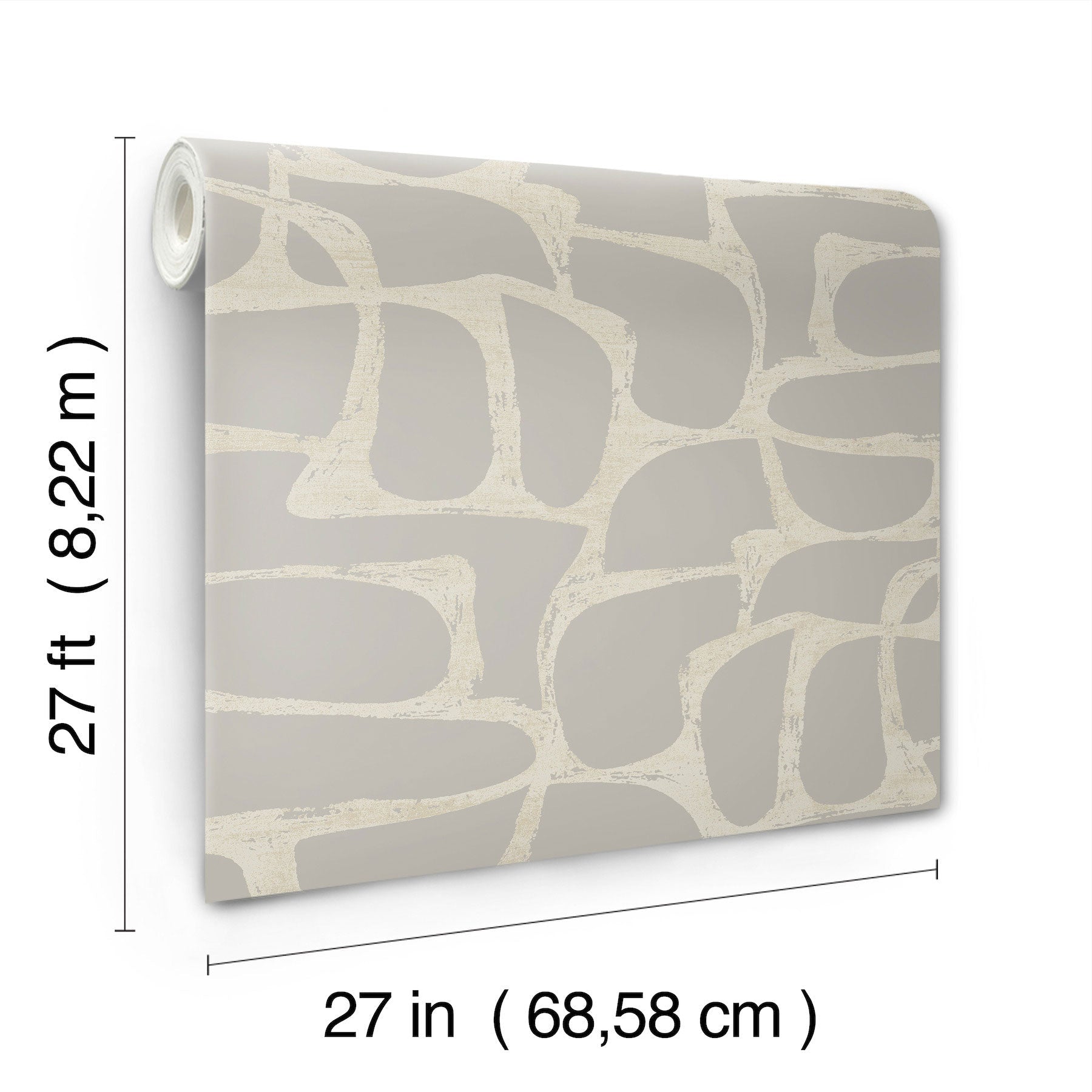 Candice Olson Craftsman Geometric Taupe Decadence Wallpaper by York Wallcoverings