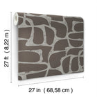 Candice Olson Craftsman Geometric Mocha Decadence Wallpaper by York Wallcoverings