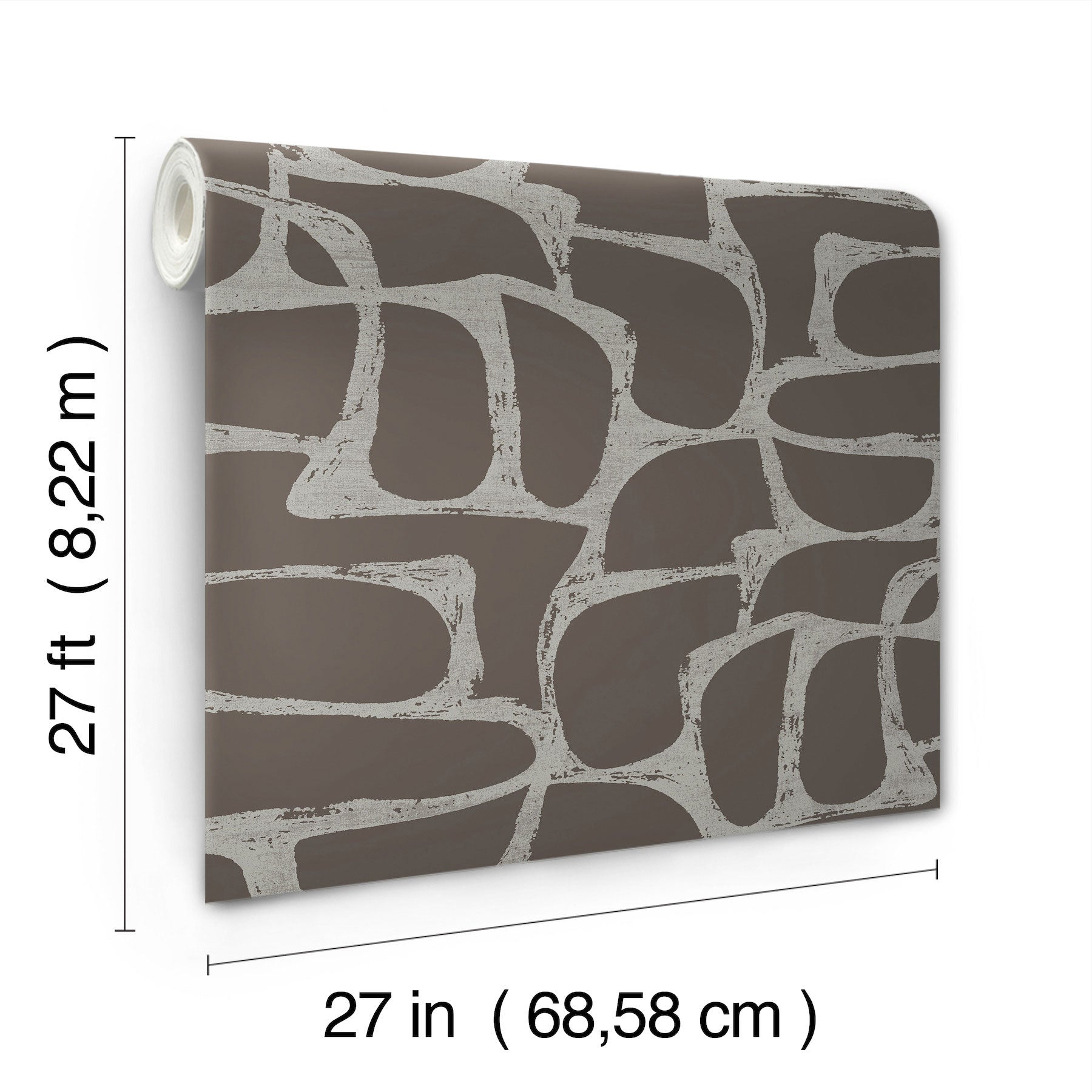 Candice Olson Craftsman Geometric Mocha Decadence Wallpaper by York Wallcoverings