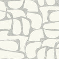 Candice Olson Craftsman Geometric White & Silver Decadence Wallpaper by York Wallcoverings