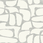 Candice Olson Craftsman Geometric White & Silver Decadence Wallpaper by York Wallcoverings