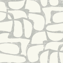Candice Olson Craftsman Geometric White & Silver Decadence Wallpaper by York Wallcoverings