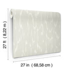 Candice Olson Flowing Light Grey Decadence Wallpaper by York Wallcoverings