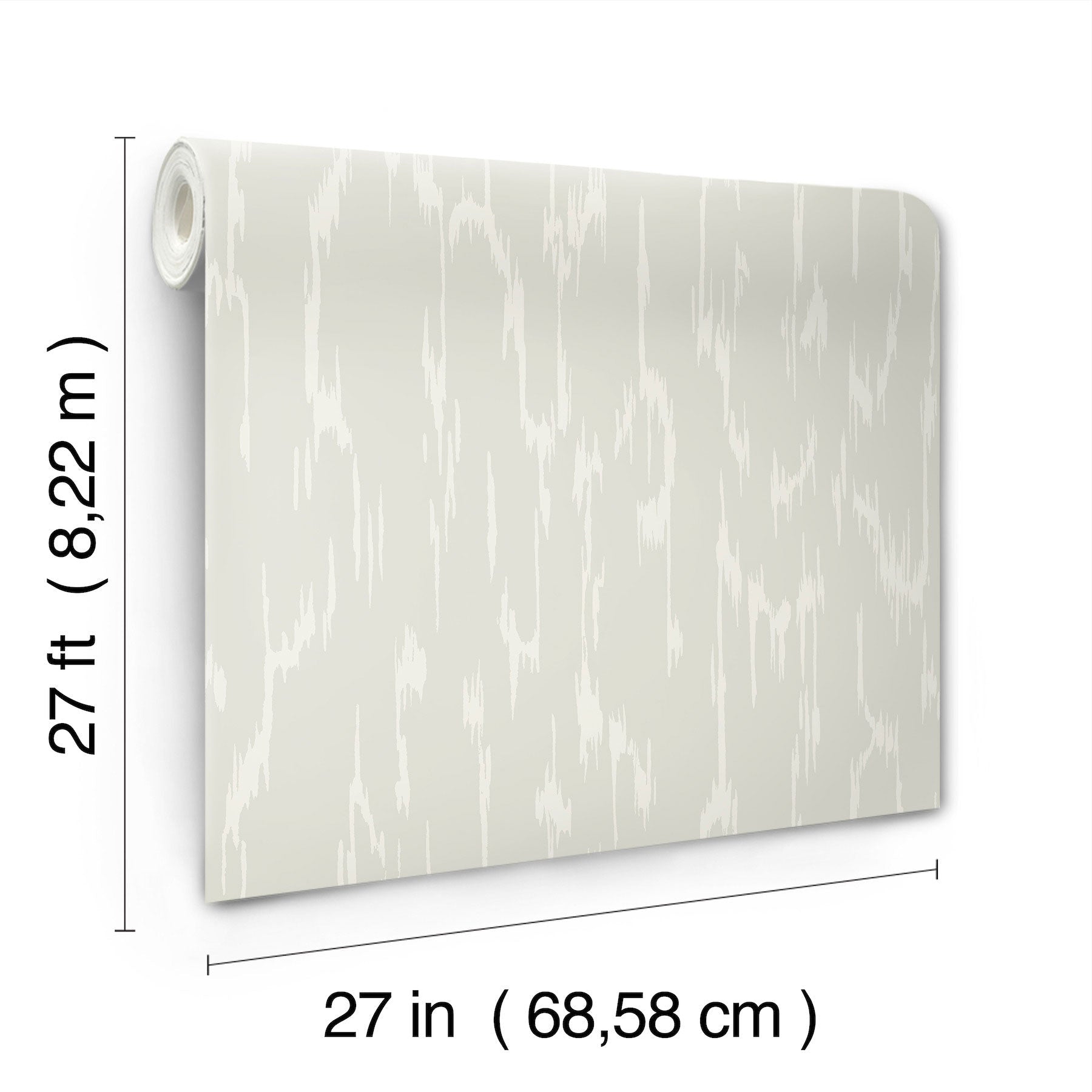 Candice Olson Flowing Light Grey Decadence Wallpaper by York Wallcoverings