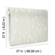 Candice Olson Flowing Light Grey Decadence Wallpaper by York Wallcoverings