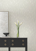 Candice Olson Flowing Light Grey Decadence Wallpaper by York Wallcoverings