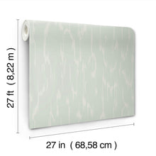 Candice Olson Flowing Ether Blue Decadence Wallpaper by York Wallcoverings
