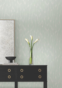 Candice Olson Flowing Ether Blue Decadence Wallpaper by York Wallcoverings
